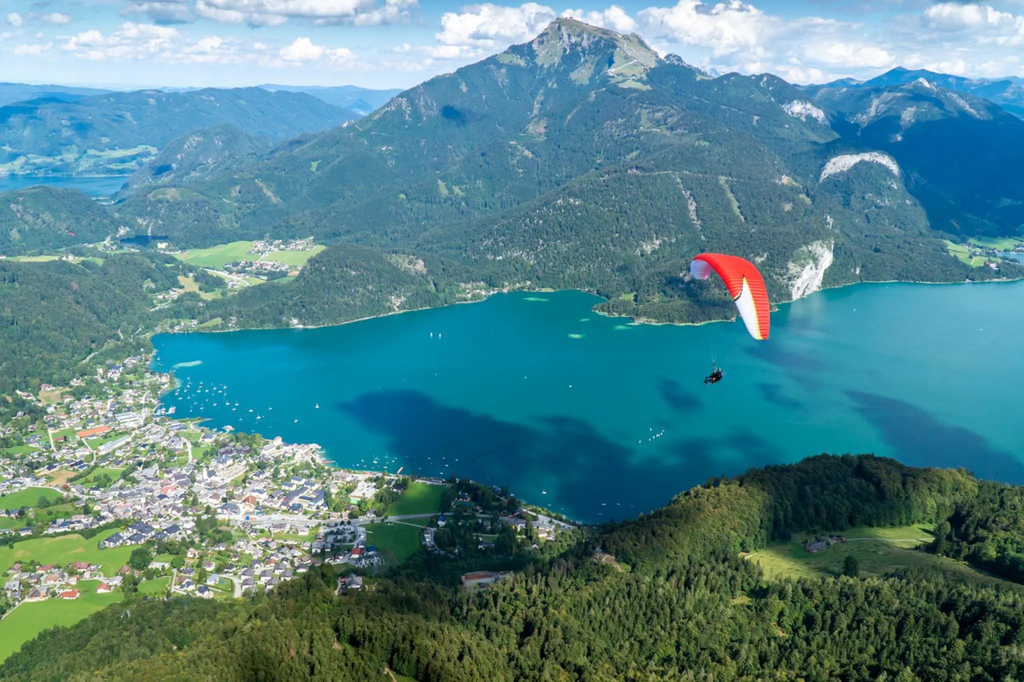 Paragliding trip Hohe Tauern - From the Krimml Waterfalls to Lake Wolfgang - From the Tennengebirge over the Hohe Tauern to the Lienz Dolomites.