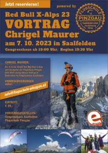 X-Alps 2023 Chrigel Maurer Vortrag Flugschule Pinzgau